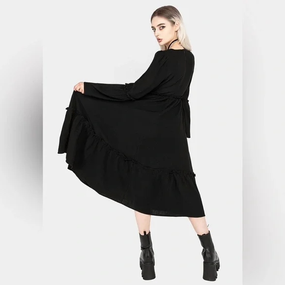 Disturbia Aradia Embroidered Midi Dress US 14 / UK 18 - Picture 3 of 10